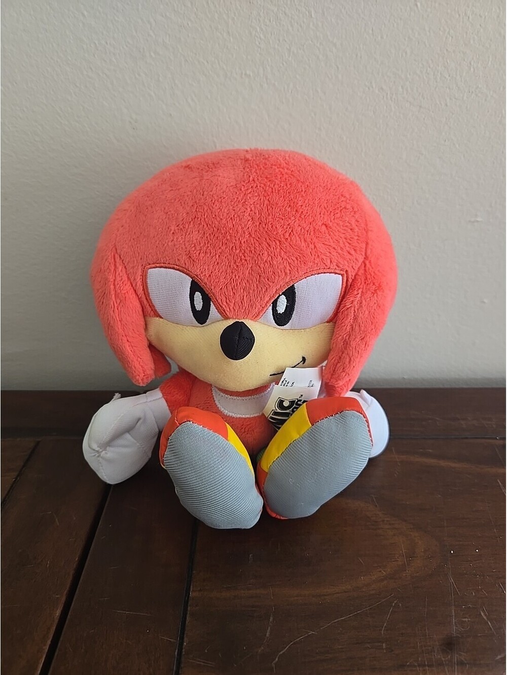 Sonic The Hedgehog 9 Inch Plush Knuckles 30th Anniversary Jakks Stuffed Toy